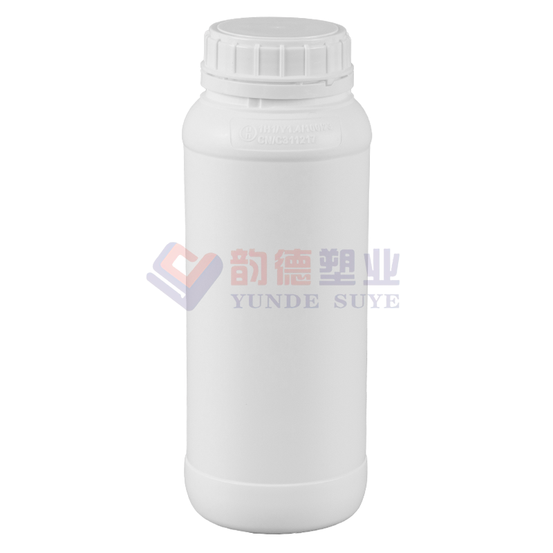بطری های گرد فلوراید شیمیایی سفید خالص ضخیم شده 1L-07